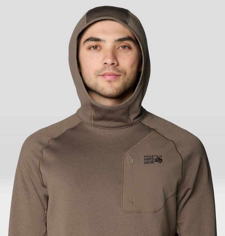 Men's Up First Tech Fleece Hoody, Color: Tierra Heather, image 4
