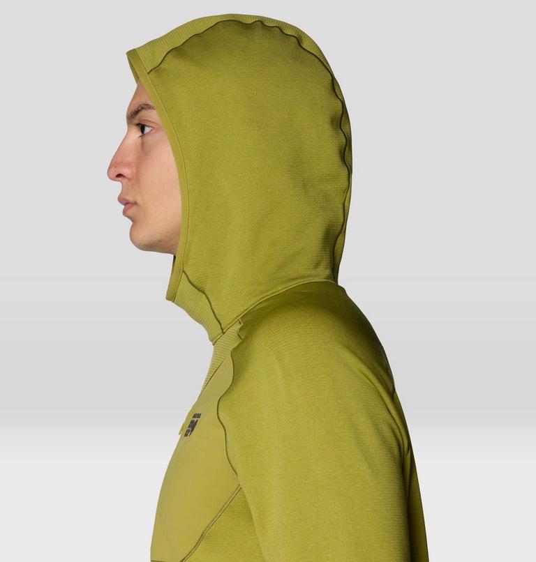 Men's Up First Tech Fleece Hoody, Color: Bright Fatigue Heather, image 5