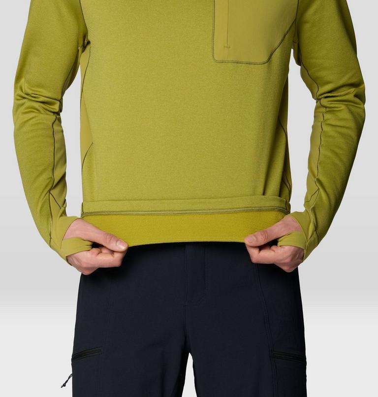 Men's Up First Tech Fleece Hoody, Color: Bright Fatigue Heather, image 7