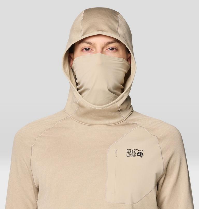 Men's Up First Tech Fleece Hoody, Color: Badlands Heather, image 6