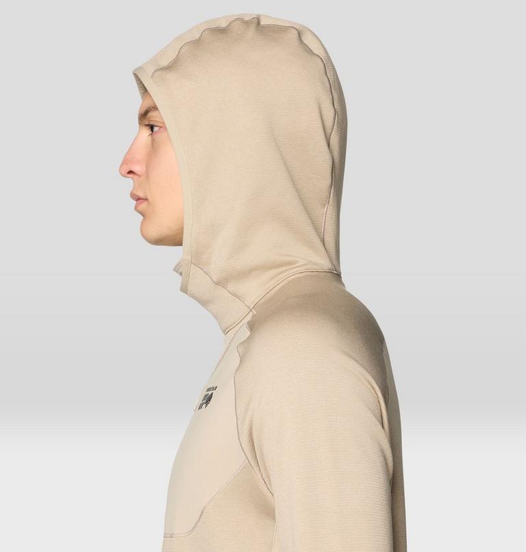 Men's Up First Tech Fleece Hoody, Color: Badlands Heather, image 7