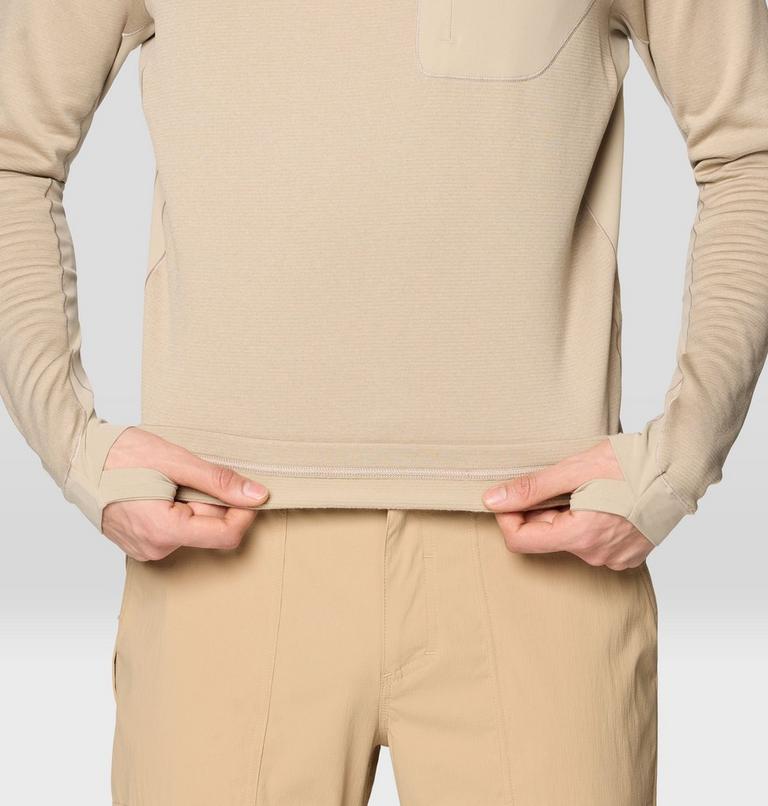 Men's Up First Tech Fleece Hoody, Color: Badlands Heather, image 8
