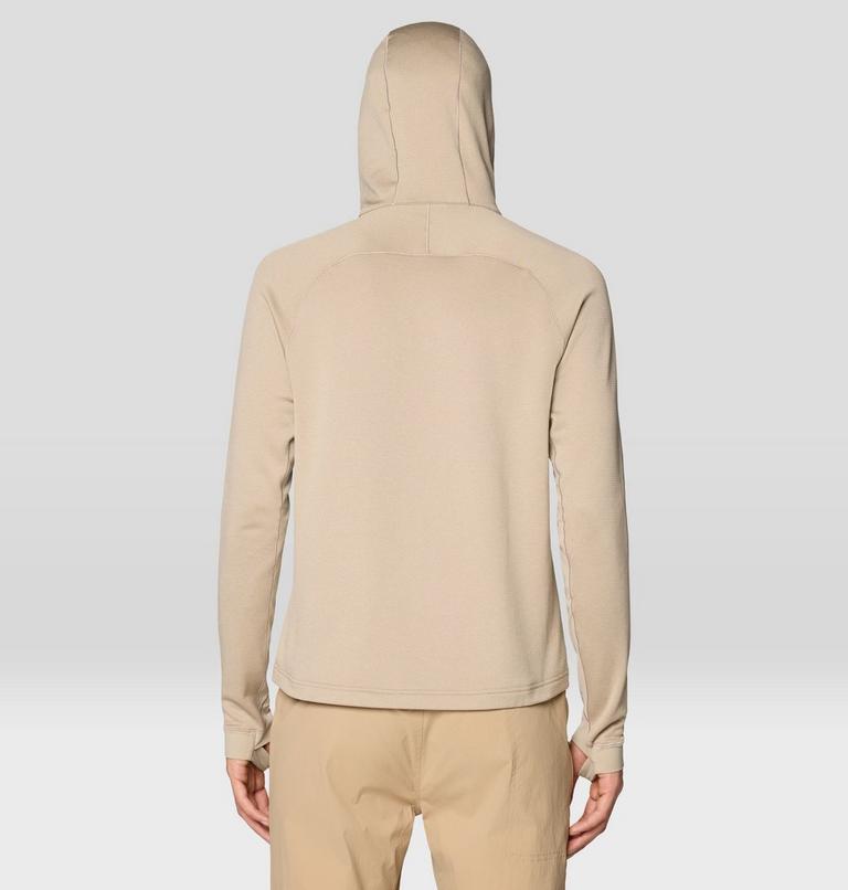 Men's Up First Tech Fleece Hoody, Color: Badlands Heather, image 3