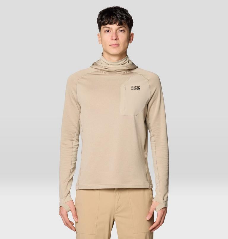 Men's Up First Tech Fleece Hoody, Color: Badlands Heather, image 1