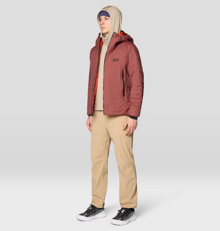 Men's Up First Tech Fleece Hoody, Color: Badlands Heather, image 2