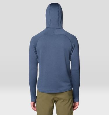 Men's Up First Tech Fleece Hoody, Color: Moon Blue Heather, image 6