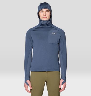 Men's Up First Tech Fleece Hoody, Color: Moon Blue Heather, image 5
