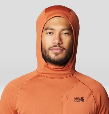Men's Up First Tech Fleece Hoody, Color: Raw Carnelian Heather, image 4