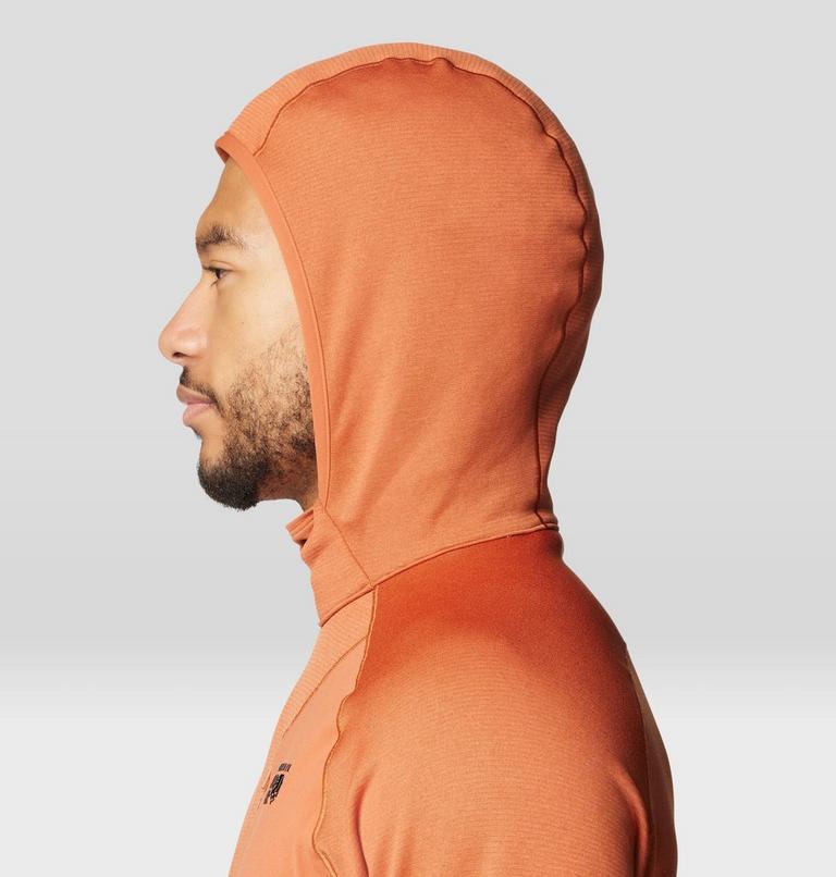 Men's Up First Tech Fleece Hoody, Color: Raw Carnelian Heather, image 5