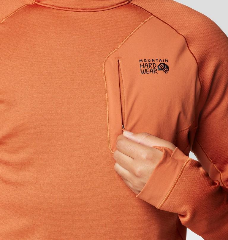 Men's Up First Tech Fleece Hoody, Color: Raw Carnelian Heather, image 9
