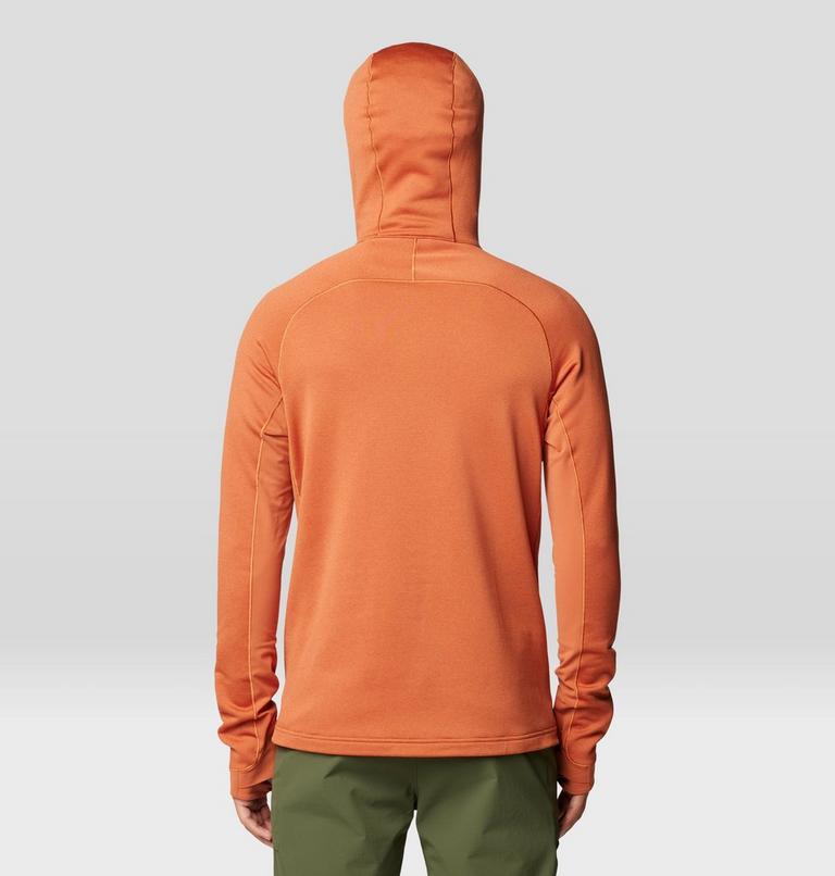 Men's Up First Tech Fleece Hoody, Color: Raw Carnelian Heather, image 2