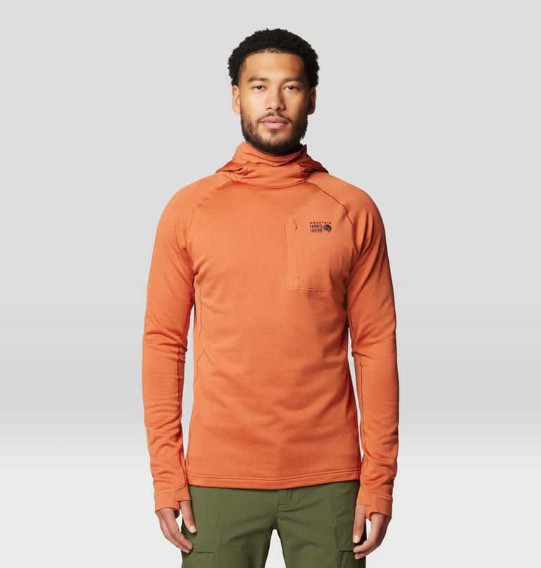 Men's Up First Tech Fleece Hoody, Color: Raw Carnelian Heather, image 1