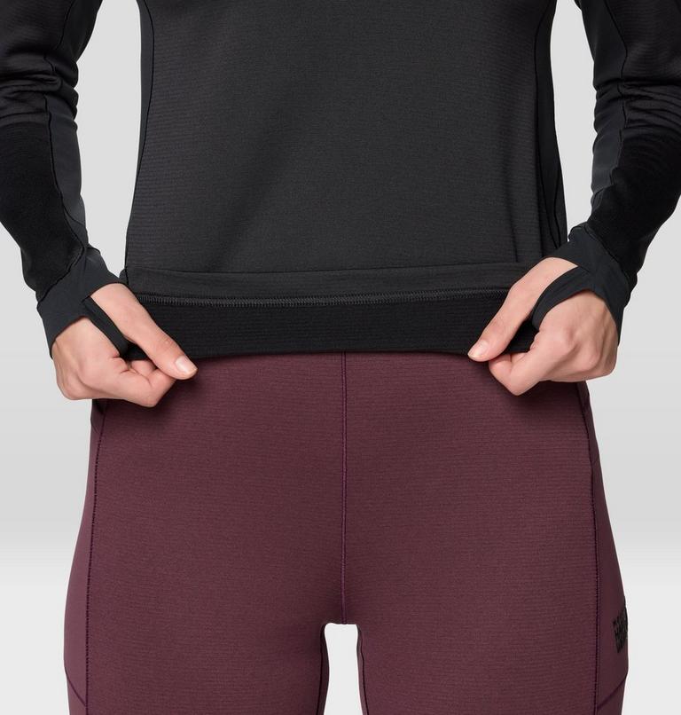 Women's Up First Tech Fleece Quarter Zip, Color: Black, image 5