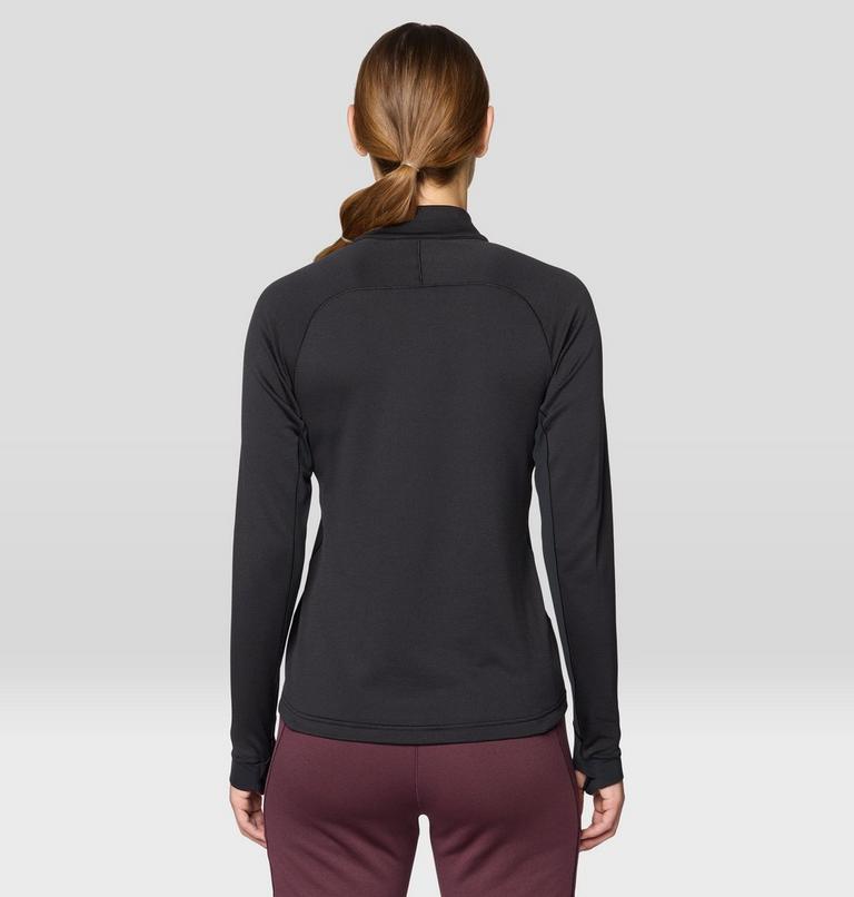 Women's Up First Tech Fleece Quarter Zip, Color: Black, image 2