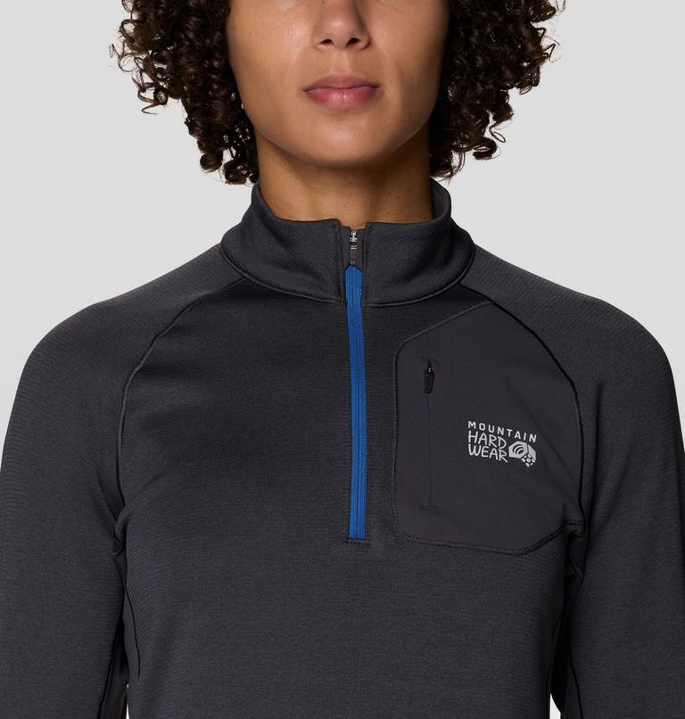 Women's Up First Tech Fleece Quarter Zip, Color: Shark, image 6