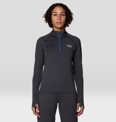 Women's Up First Tech Fleece Quarter Zip, Color: Shark, image 1