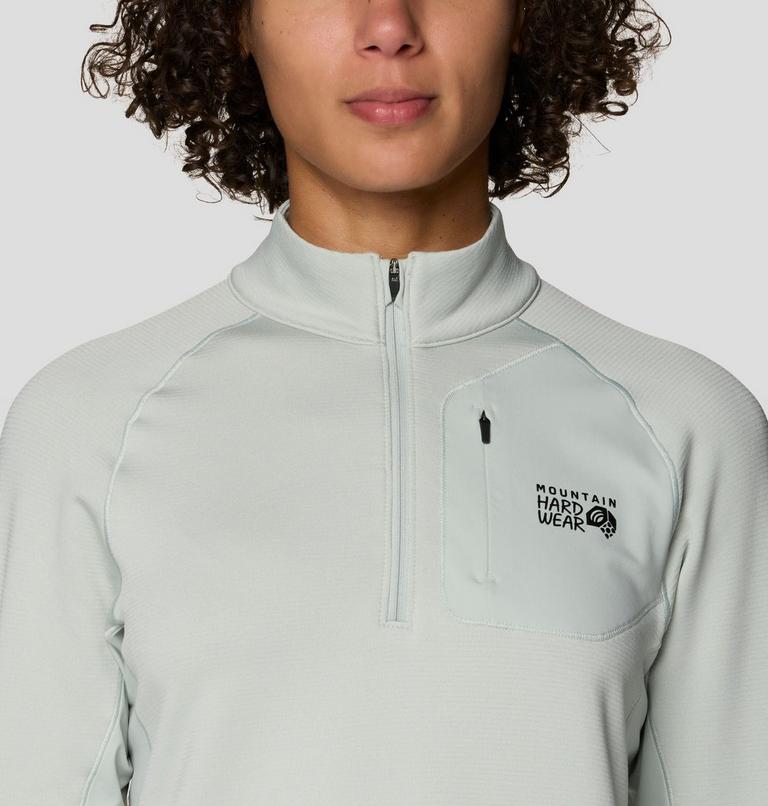 Women's Up First Tech Fleece Quarter Zip, Color: Gamma Grey, image 5