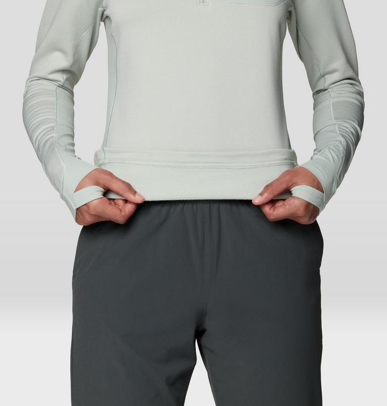 Women's Up First Tech Fleece Quarter Zip, Color: Gamma Grey, image 6