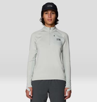 Women's Up First Tech Fleece Quarter Zip, Color: Gamma Grey, image 5