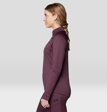 Women's Up First Tech Fleece Quarter Zip, Color: Blackberry, image 12