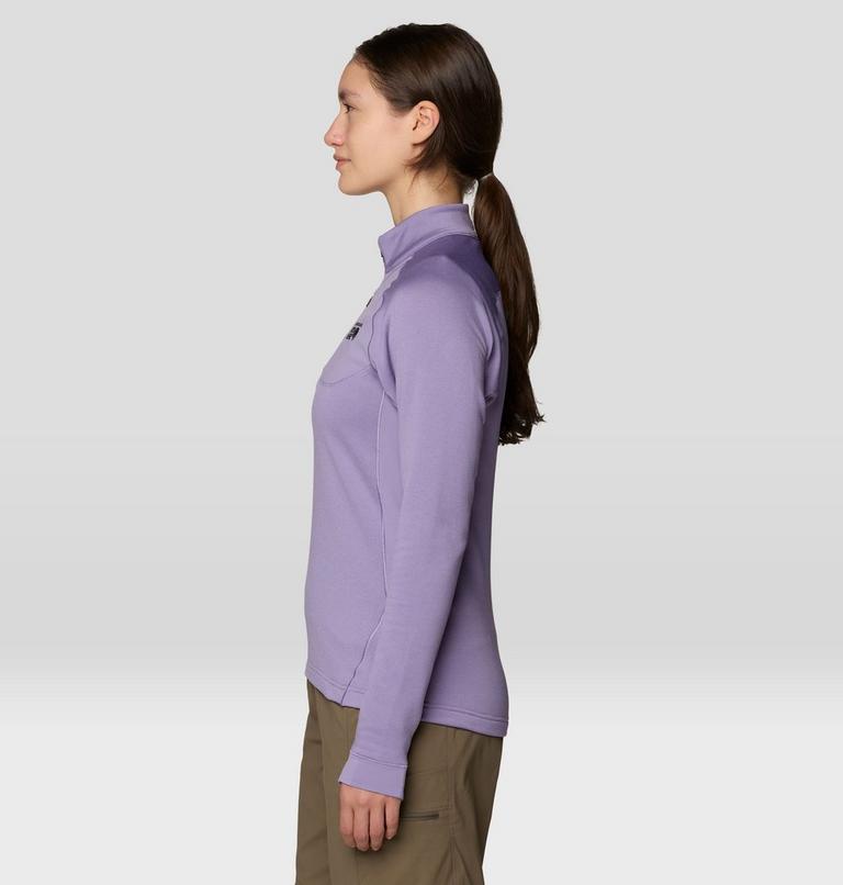 Women's Up First Tech Fleece Quarter Zip, Color: Violet Stone, image 4