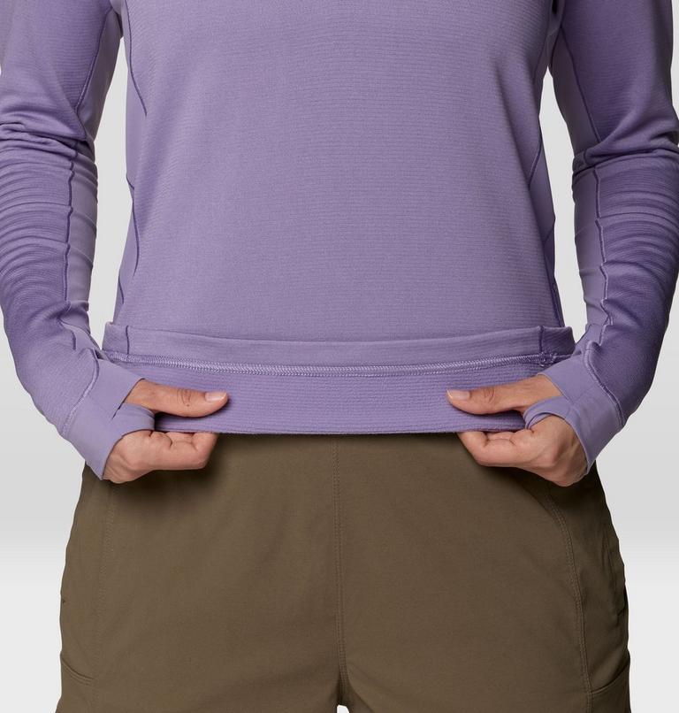 Women's Up First Tech Fleece Quarter Zip, Color: Violet Stone, image 5