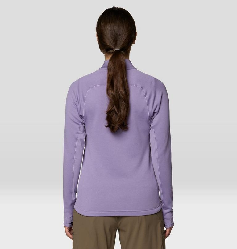 Women's Up First Tech Fleece Quarter Zip, Color: Violet Stone, image 3