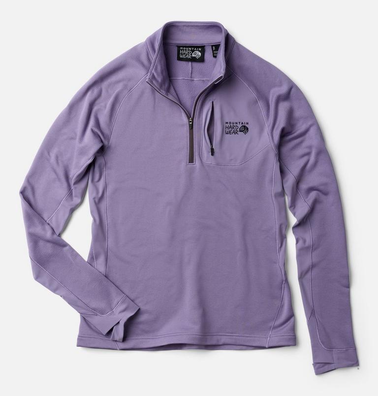 Women's Up First Tech Fleece Quarter Zip, Color: Violet Stone, image 2