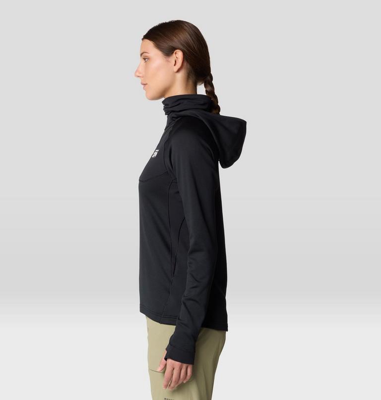 Women's Up First Tech Fleece Hoody, Color: Black, image 3