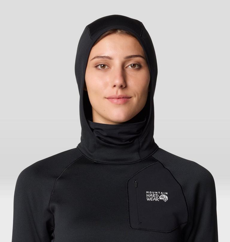 Women's Up First Tech Fleece Hoody, Color: Black, image 4