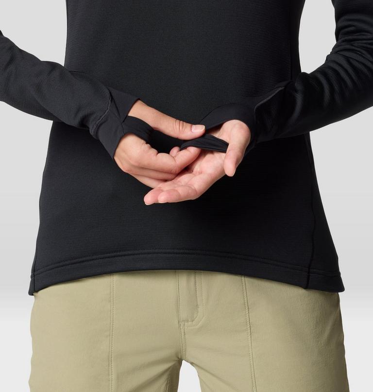 Women's Up First Tech Fleece Hoody, Color: Black, image 7