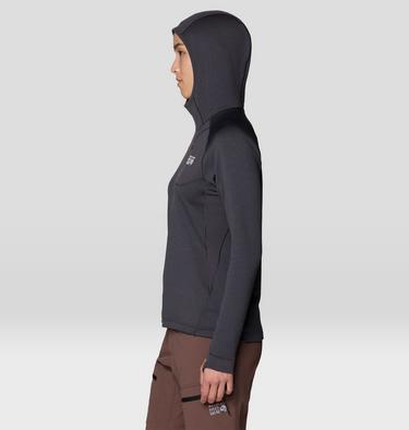 Women's Up First Tech Fleece Hoody, Color: Shark, image 7