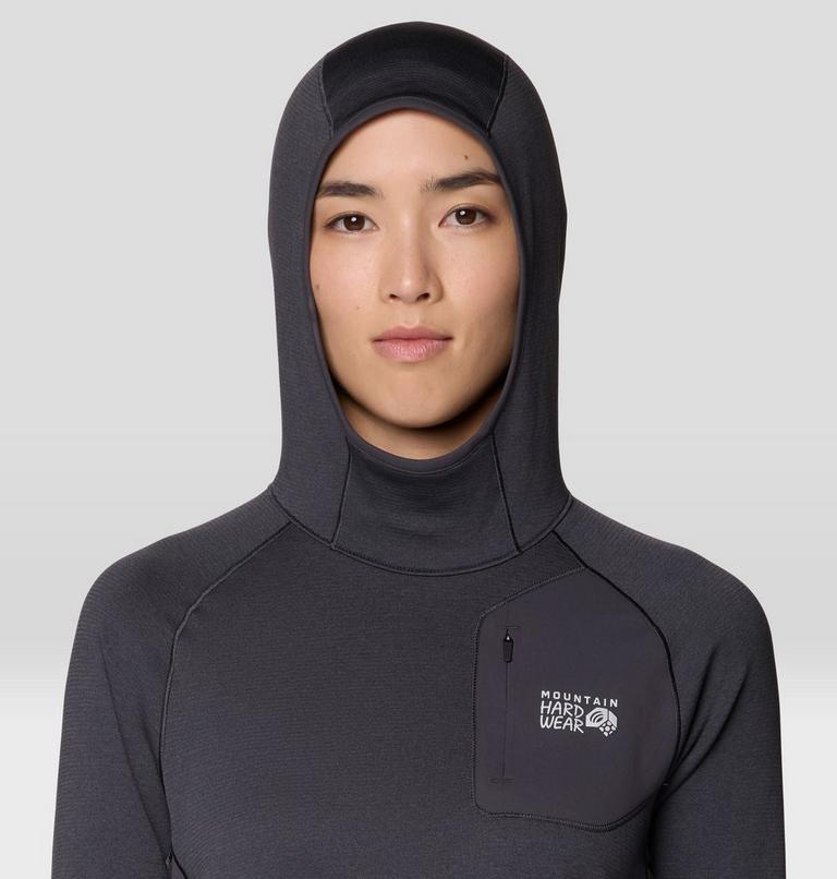 Women's Up First Tech Fleece Hoody, Color: Shark, image 4