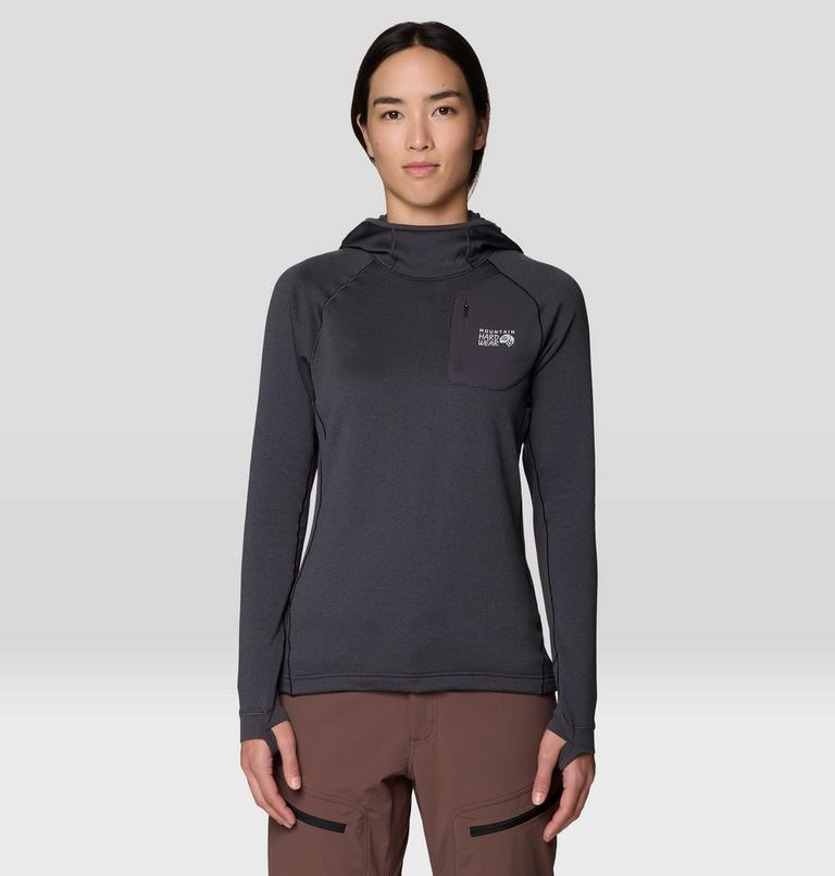 Women's Up First Tech Fleece Hoody, Color: Shark, image 1