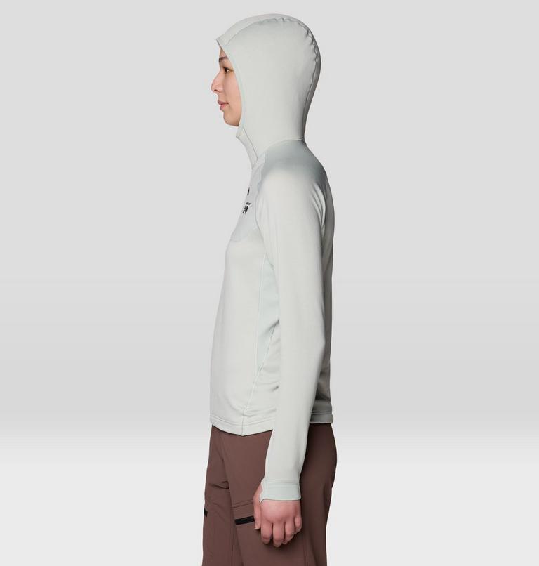 Women's Up First Tech Fleece Hoody, Color: Gamma Grey, image 4