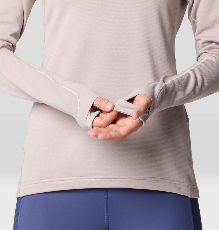 Women's Up First Tech Fleece Hoody, Color: Light Mystic, image 9