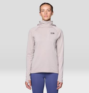 Women's Up First Tech Fleece Hoody, Color: Light Mystic, image 5