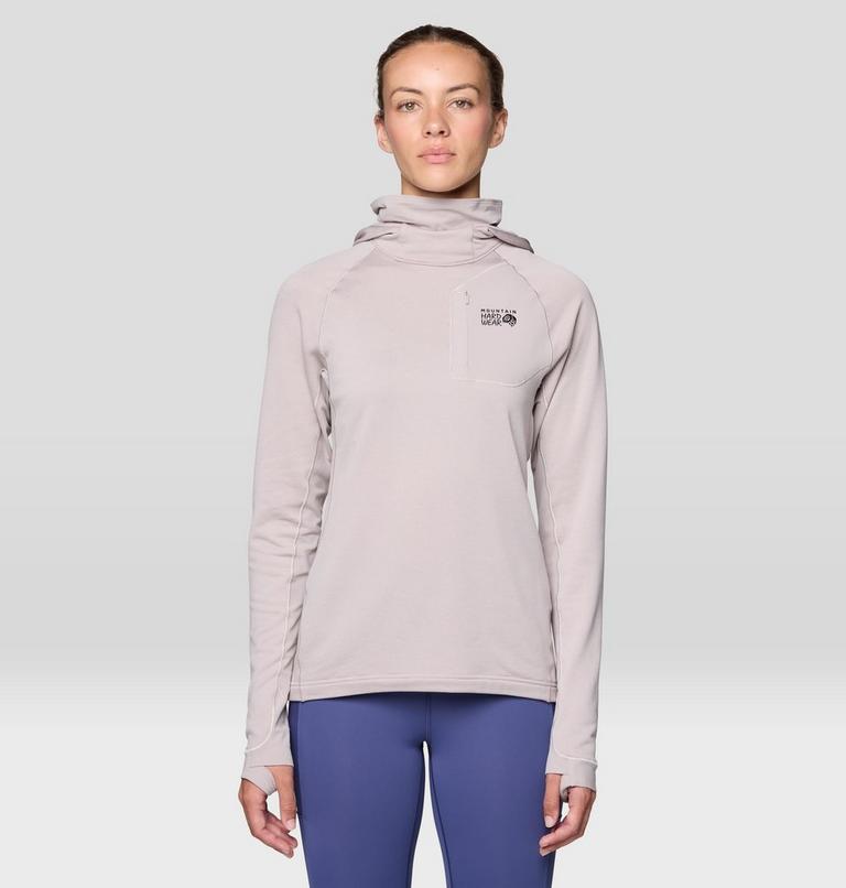 Women's Up First Tech Fleece Hoody, Color: Light Mystic, image 1