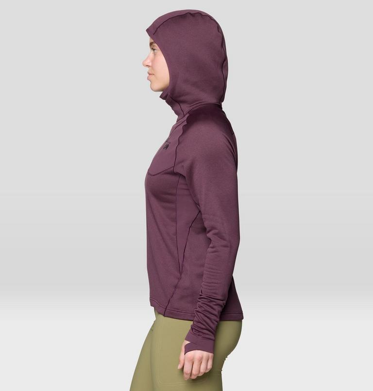 Women's Up First Tech Fleece Hoody, Color: Blackberry, image 5
