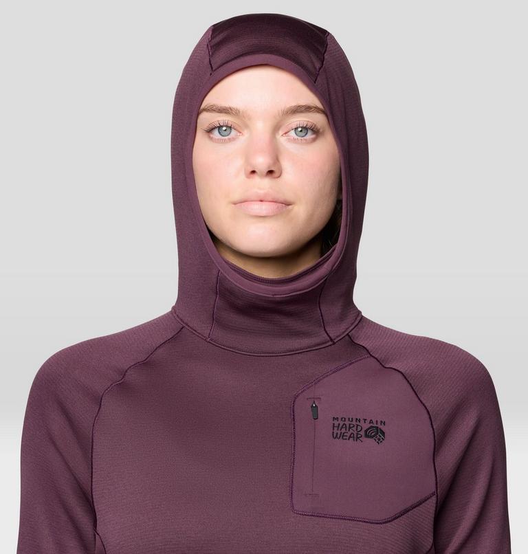 Women's Up First Tech Fleece Hoody, Color: Blackberry, image 6