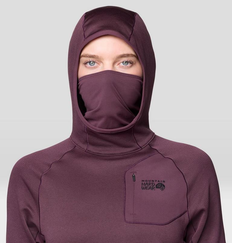 Women's Up First Tech Fleece Hoody, Color: Blackberry, image 7