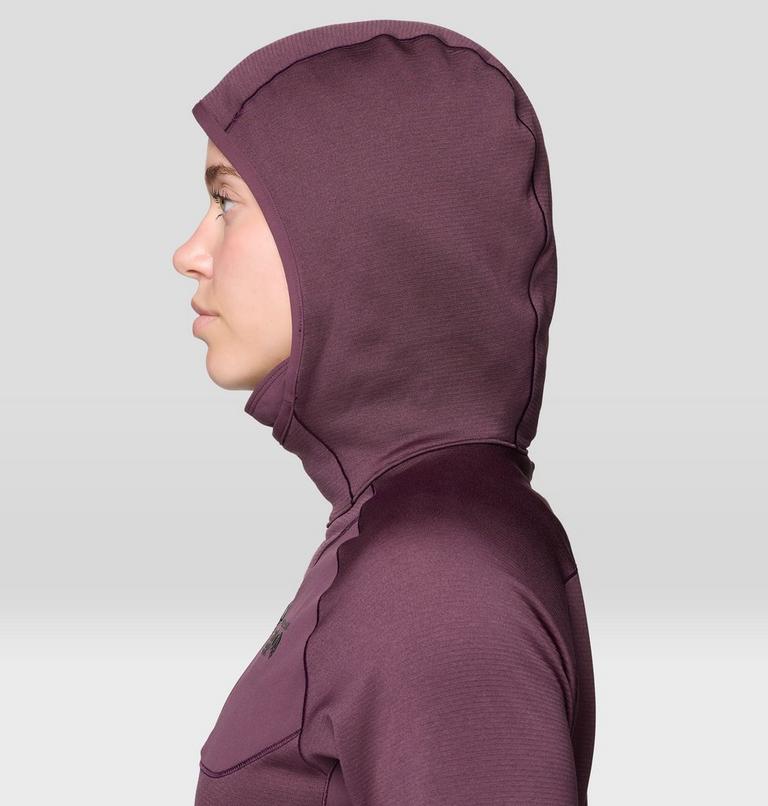Women's Up First Tech Fleece Hoody, Color: Blackberry, image 8