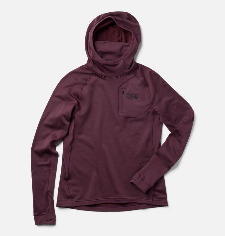 Women's Up First Tech Fleece Hoody, Color: Blackberry, image 3