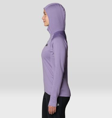 Women's Up First Tech Fleece Hoody, Color: Violet Stone, image 4