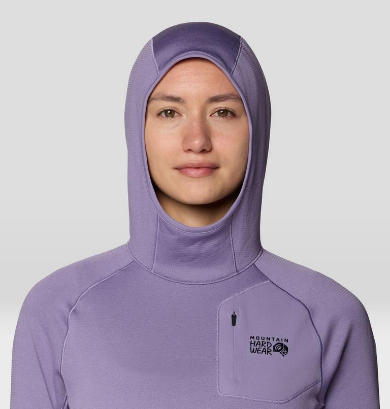 Women's Up First Tech Fleece Hoody, Color: Violet Stone, image 5