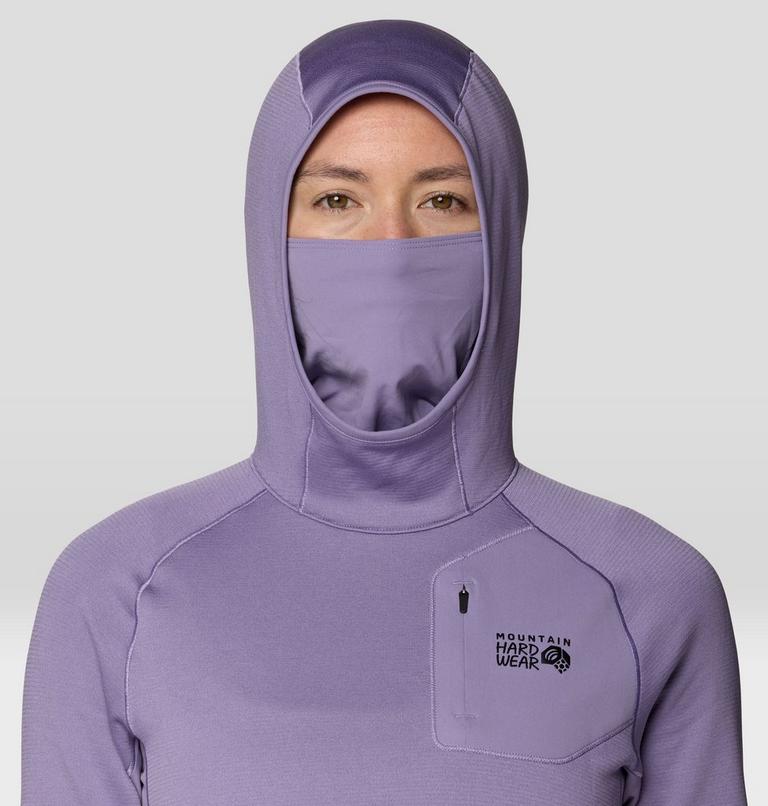Women's Up First Tech Fleece Hoody, Color: Violet Stone, image 6