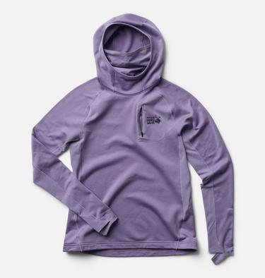 Women's Up First Tech Fleece Hoody, Color: Violet Stone, image 2