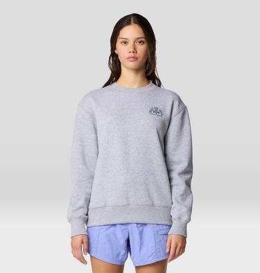 Women's Seek Floral Pullover Crew, Color: Hardwear Grey Heather, image 13