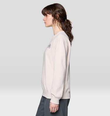 Women's Seek Floral Pullover Crew, Color: Talc, image 11