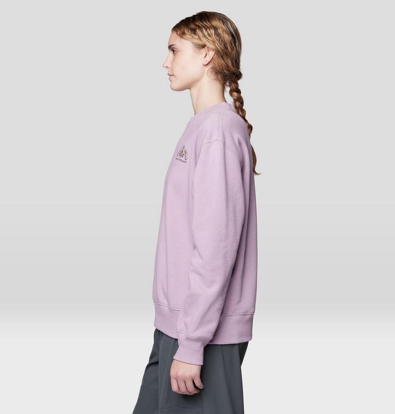 Women's Seek Floral Pullover Crew, Color: Daze, image 3